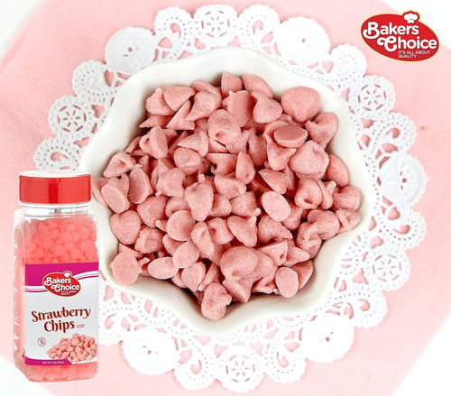 Chispas De Fresa Para Galletas, Helado Bakers Choice 255g