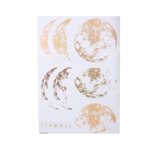 Calcomanía De Pared, Diseño De Fase Lunar, Pegatina De Fondo