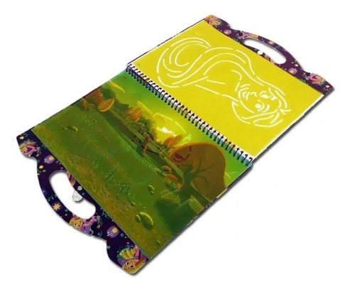 Imagen 2 de 6 de Super Set Stencil Dibujo Rapunzel Princesa Dju00721 Edu
