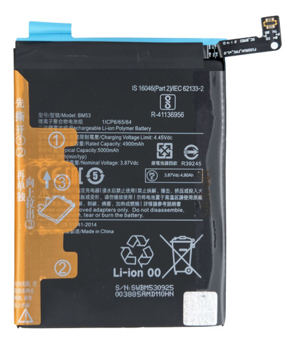 Bateria Para Xiaomi Mi 10t Mi 10t Pro Bm53 5000 Mah