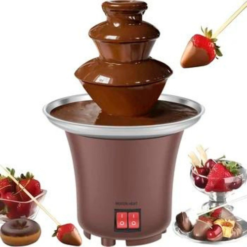 Máquina Cascata De Chocolate Fondue Frutas Fonte Eletrica