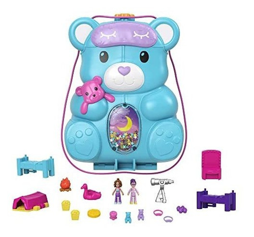 Polly Pocket Teddy Bear Purse Compact, Tema De Fiesta