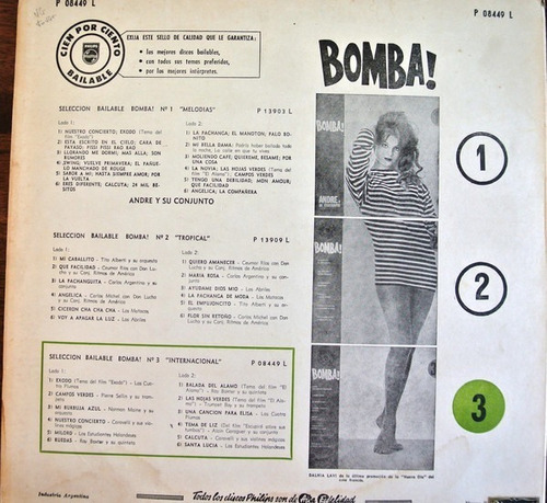 Varios Bomba! Numero 3 Vinilo Brigit Bardot Nm