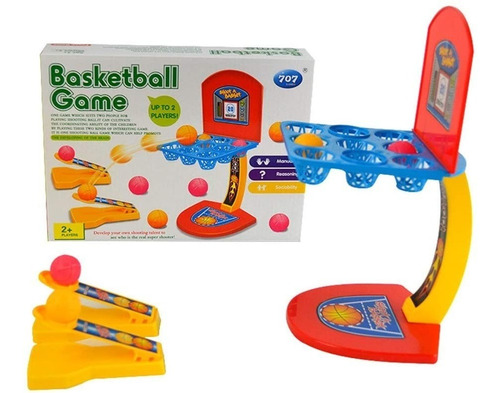 Juego Mesa Mini Basket Basketball Lanzador Casa Valente