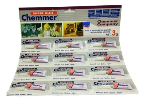 Pegamento Líquido Chemmer (tipo Gotita) / Embalaje 288 Unid
