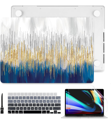 Funda Rígida Batianda Para Macbook Pro 16  2485 Blue Gold