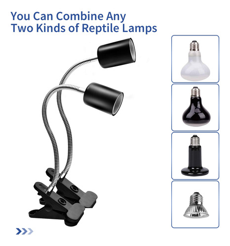 Pacote Com 2 Lâmpadas De Calor Para Répteis Uva + Uvb 50w Co