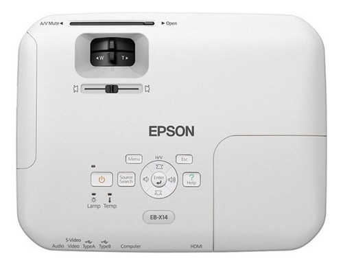 Projetor Data Show Epson Powerlite X14+ 3000 Lúmens 110/220v