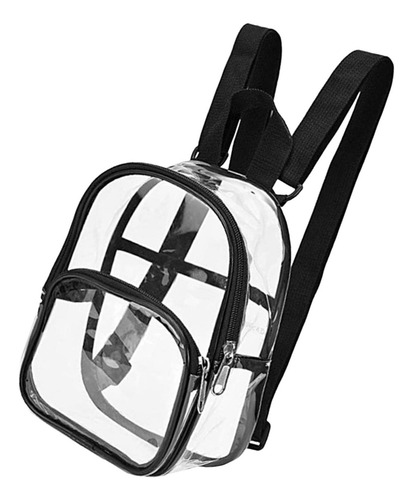 Mochila Transparente Con Bolsillo Frontal Transparente Para