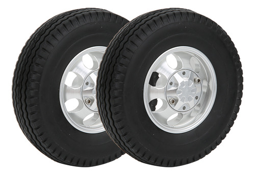 Neumático Delantero De Coche Rc, 2 Piezas, Negro, 7 Agujeros