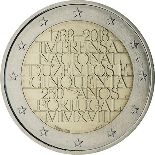 Portugal 2018 - Imprensa Nacional - 2 Euros Com - F C