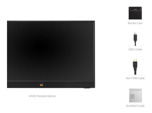Imagen 7 de 12 de Monitor gamer ViewSonic VA1655 LCD TFT 16" negro 100V/240V