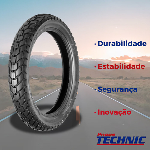 Pneu Traseiro120-80-18 T&c Uso Com Câmara Technic