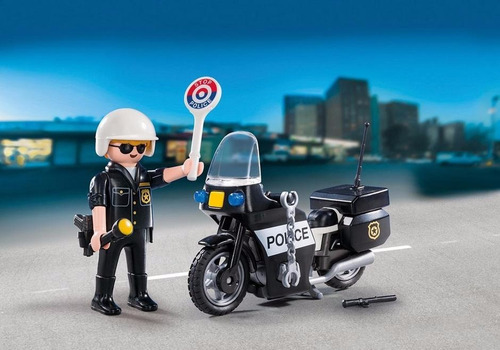 Imagen 4 de 10 de Playmobil 5648 Valija Maletin Policia Con Moto Mundo Manias