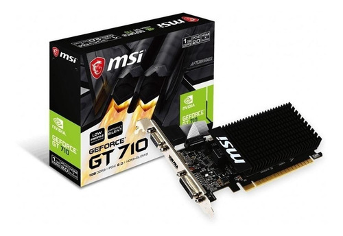 Placa De Vídeo Msi Nvidia Gt 710 1gb Ddr3 64bit