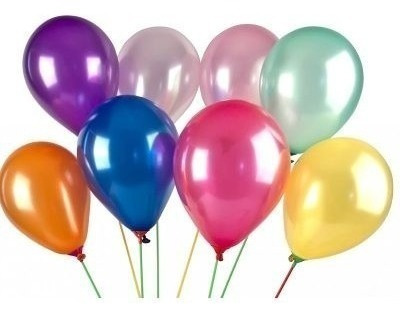 100 Globos Perlados Multicolor R9