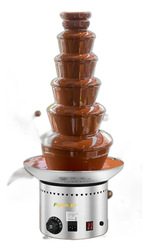 Fuente De Chocolate Comercial 6 Niveles 19lbs Acero Inoxidab