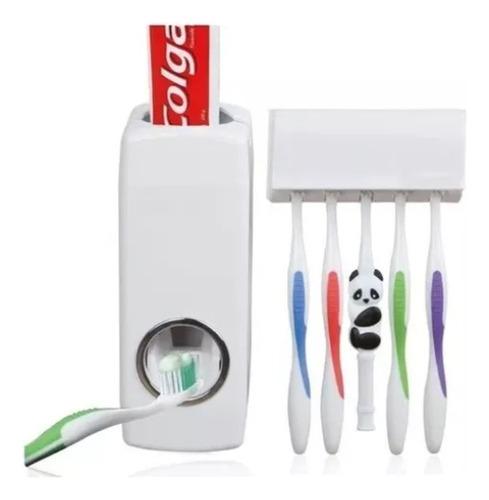 Dispensador Automático De Pasta De Dientes Con Porta Cepillo