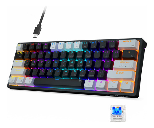 Aula 29 Teclados Mecanicos Rgb Para Juegos De Pc, 60 Por Cie