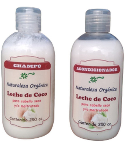 Champu Y Acondicionador De Leche De Coco