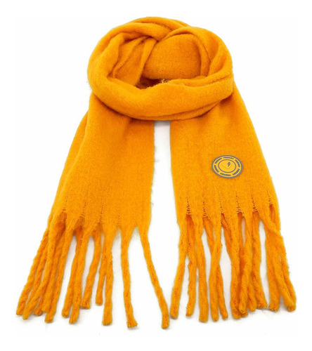 Bufanda De Poliester Trendy 18725 Mostaza Liso U