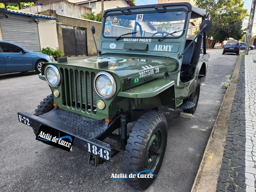 Jeep Willys Cj3 1948 Ap 1.8i Visual Militar Ateliê Do Carro