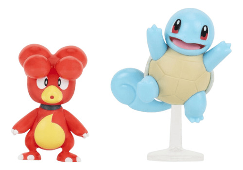 Pokemon Battle Ready! Set 2 Figuras Magby + Squirtle