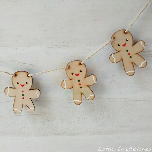 Guirnaldas Navideñas -corte Láser-