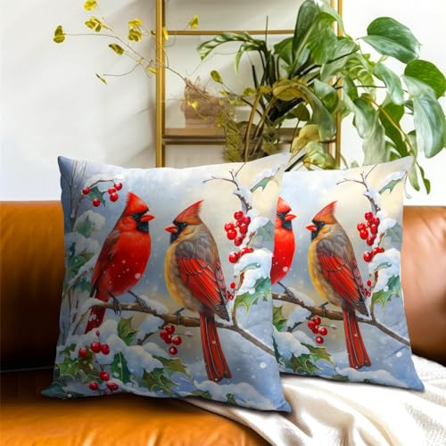 Juego De 2 Fundas De Almohada Invierno 45 X 45 Cm
