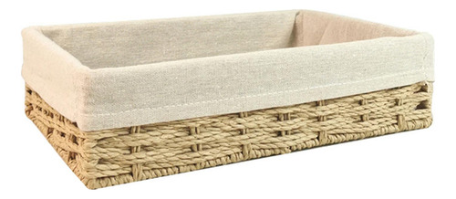 Cesta De Almacenamiento Tejida A Mano, Beige Amarillo S