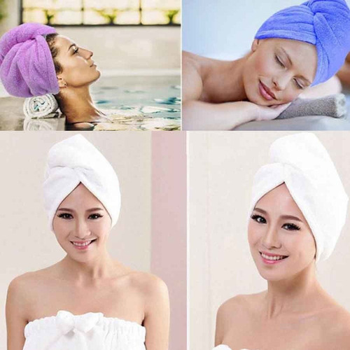 Wuchuang Gorro De Pelo Seco Absorbente Wrap Toalla Gorro De