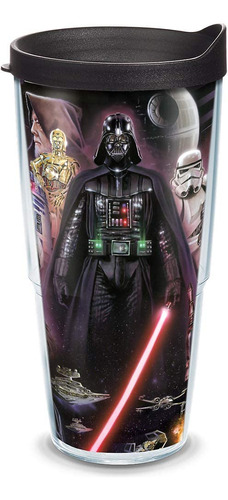 Vaso Tervis Star Wars Collage De 710 Ml Con Tapa Negra