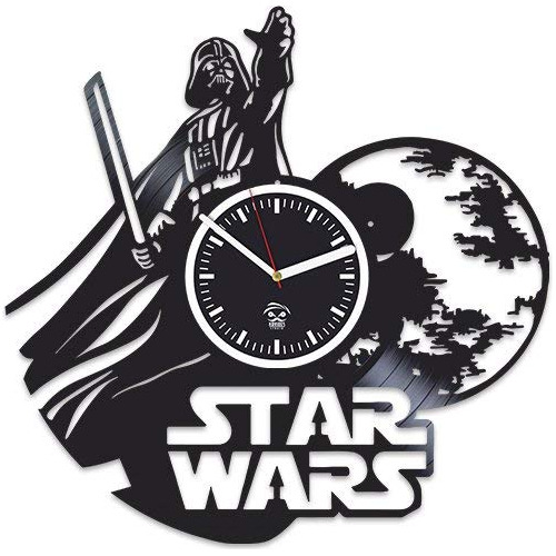 Reloj De Pared Star Wars Diseño Yoda Y Han Solo Regalo Ideal