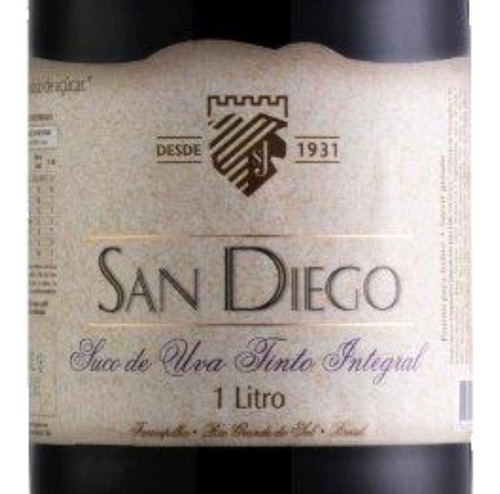 Suco De Uva Tinto Integral 1l San Diego Kit 6