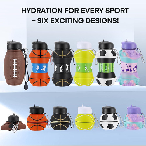 Botella Balon Plegable Para Agua Deporte Juegos De Pelota 9