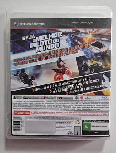 Jogo Hot Wheels Ps3 Original Fisico Seminovo (Usado)