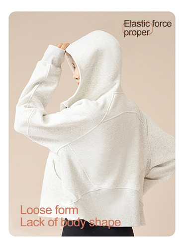 Sudadera Deportiva Con Capucha Y Cremallera Yoga Para Mujer