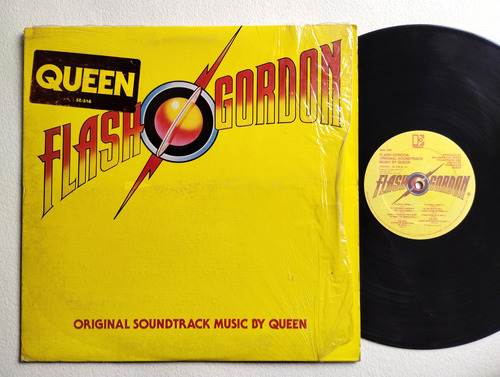 Queen Flash Gordon Ost Lp Usa 1980 Ex/ex Insert Foto Sticker (Usado)