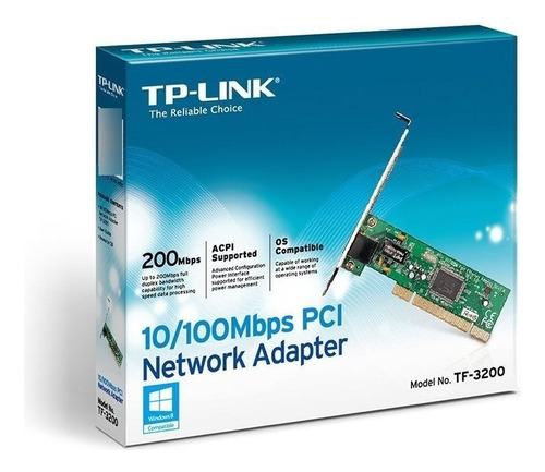 Tarjeta De Red Tp-link Pci 10/100mbps Tf-3200