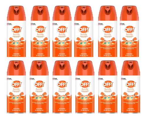 Repelente Off Naranja Aerosol 165 Cm Original X 12 Unidades
