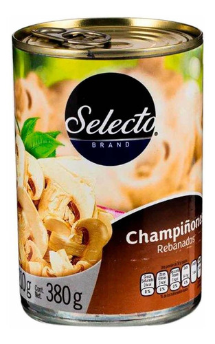 Champiñón Rebanado Selecto Brand 380g