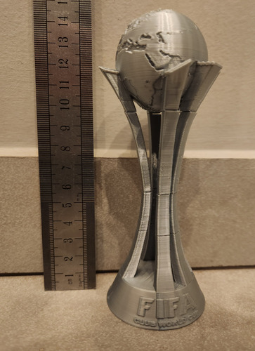 Taça Troféu Mundial De Clubes Fifa 2012 - Futebol Prateado