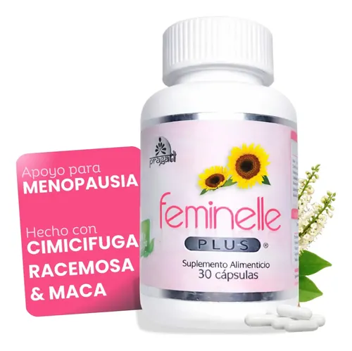 Suplementos Mujer Feminelle Plus | Menopausia y Bochornos | 30 Cápsulas