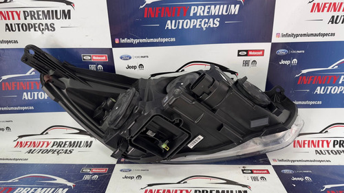 Farol Esq. Cromado C/ Xenon Ford Focus 15/19 Original
