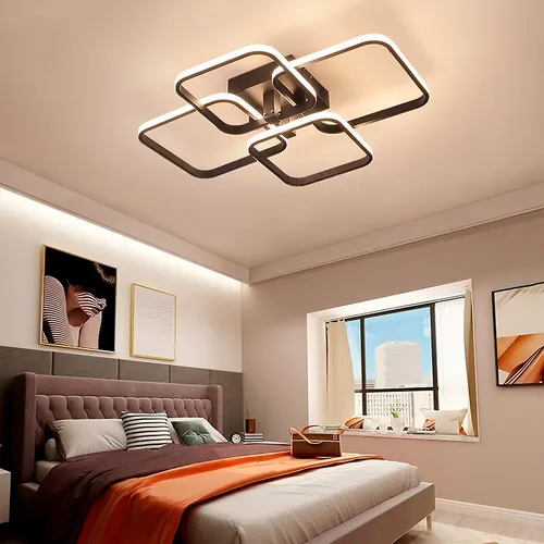 Lustre Moderno Led Quarto Escritório Controle Remoto 3 Tons Menor preço em Lustre Moderno Led Quarto Escritório Controle Remoto 3 Tons