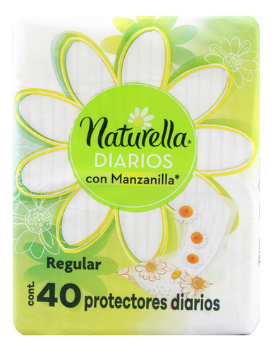 Pantiprotectores Naturella Con Manzanilla 40 Pzas