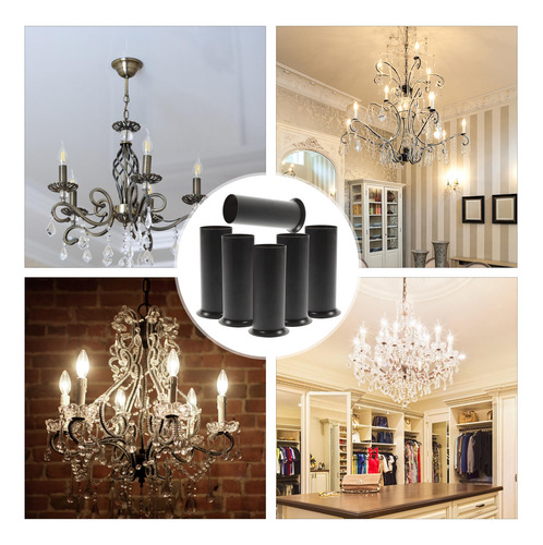 6 Piezas, Fundas De Base Para Lámpara Tipo Candelabro, De Me