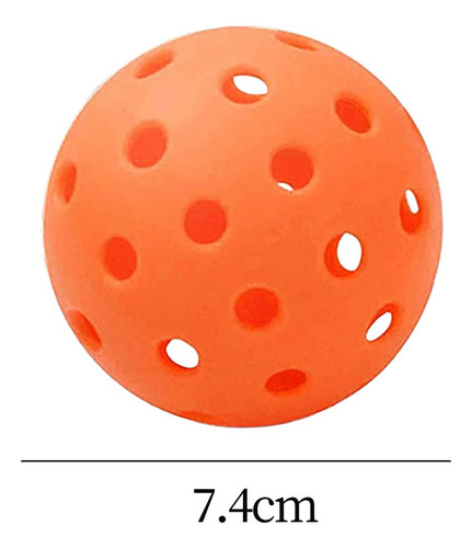 6 Piezas Pickleball Balls Outdoor Pickle Balls Para Naranja
