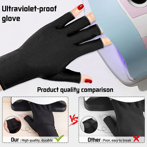 Guantes Anti Uv Para Lámpara De Uñas Guantes De Manicura