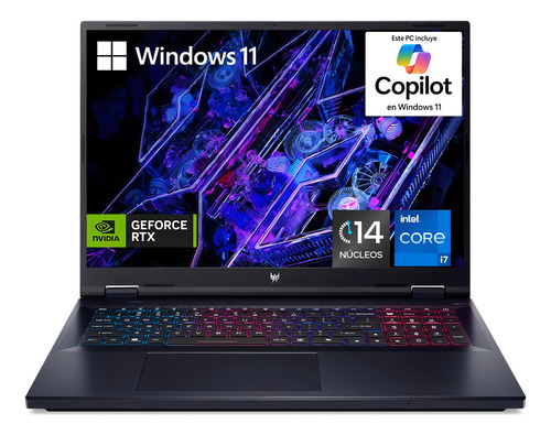 Notebook Predator Helios Neo 16 Ci7 13th 16gb 1TB Rtx 4060 cor preta